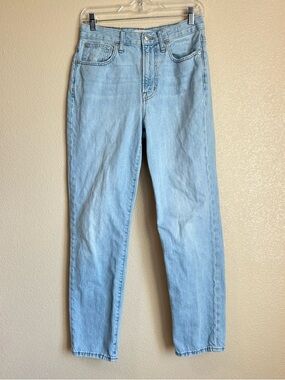 Madewell Sky Blue Straight Leg Jeans